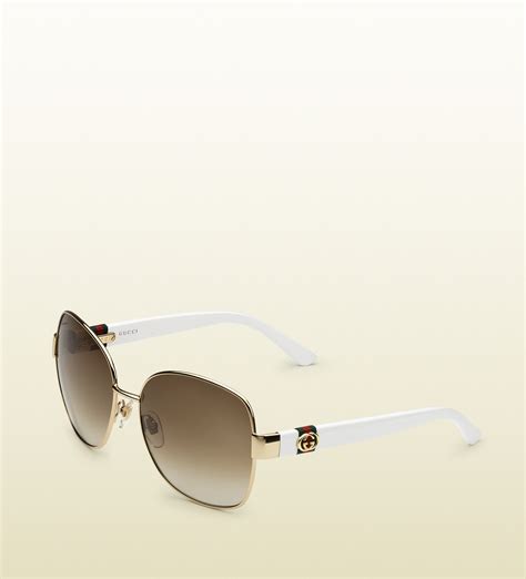 mens gold rim sunglasses gucci|Gucci sunglasses women gold.